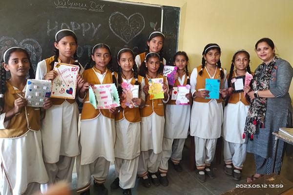  Maharishi Vidya Mandir Haridwar, on May 13, 2023, students from class nursery to 12th celebrated Mother's Day through various activities. 